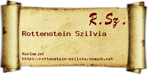 Rottenstein Szilvia névjegykártya